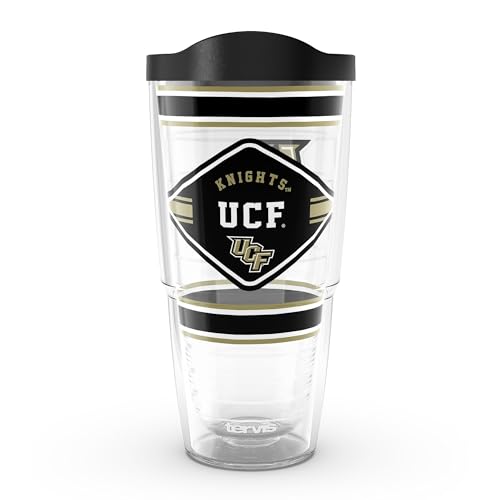 Tervis UCF Knights - First String Made in USA Double Walled Insulated Tumbler Travel Cup Keeps Drinks Cold & Hot, 24oz, Classic