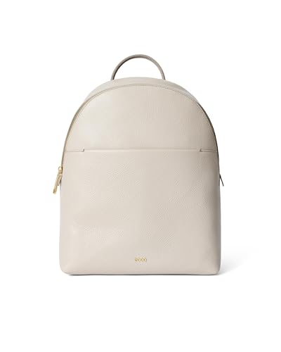ECCO Medium Round Back Pack, Taupe Pebbled Leather