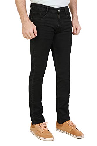 Image of Stretchable Denim Comfort Fit High Rise Basic 5 Pocket Jeans Pant for Men