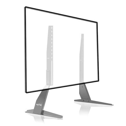 Suptek Universal bordsskrivbord piedestal TV-stativ bordsskärm skärm stigare för de flesta 23 till 42 tum LED LCD plattskärm TV VESA upp till 200 x 400 mm kapacitet 40 kg ML1732