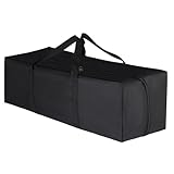 2 Pcs Grill Accessory Storage Bag, 24' Oxford Camping Storage Bag Extra Thick Grill Tools Storage Bag BBQ Tool Container Grill Utensil Holder Extra Large Capacity Canvas Tool Bag for Picnic Trip Black