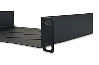 DIGITUS Fachboden - 1HE - 10-Zoll (254 mm) - Für Netzwerk-Schrank - 150 mm Tief - Perforiertes Stahl-Blech - Schwarz – Ansicht 3