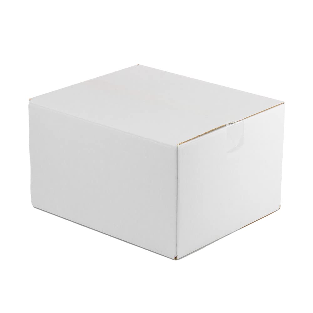 ONLY BOXES Opakowanie 20 kartonów, kolor biały, wymiary wewnętrzne 40 x 30 x 30 cm, karton z klapami wzmocniony pojedynczym kanałem do wysyłki, paczek, przeprowadzki, prezent, AMA626