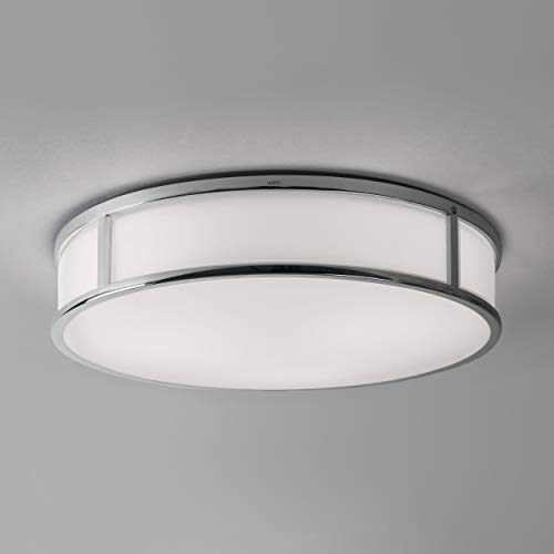 Mashiko 400 Round, Bathroom Ceiling Light In Polished Chrome - Designed In Britain - Dimmable, Damp Rated, E26/Medium - 1121031 #TOP2