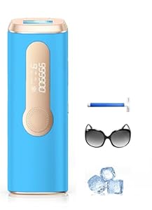 TIIMAGIC IPL Geräte Haarentfernung Laser mit Gefrierfunktion, Schmerzfreie Haarentfernungsgerät mit HR/SC/RA Erweiterte Funktionen, 999,900 Lichtimpulse für Körper, Gesicht, Bikini - Marineblau