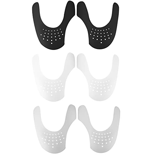 Newaner 3 Pares Escudo de Zapatos, Protectores para Zapatillas de Deporte, Arrugas de Zapatos Antiarrugas, Prevenga Hendidura del Pliegue del Calzado Deportivo（35-39）