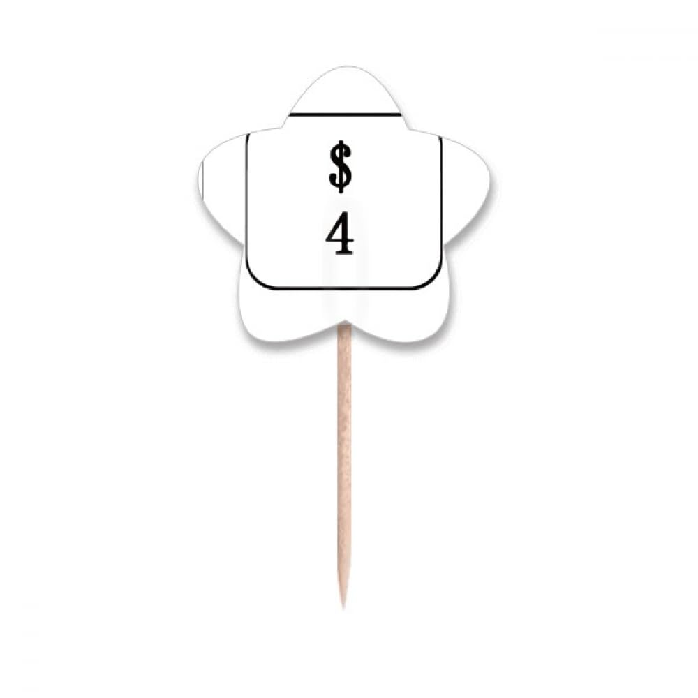 Cure-dents art déco à motif étoile (lot de 4), idée cadeau arts de la table