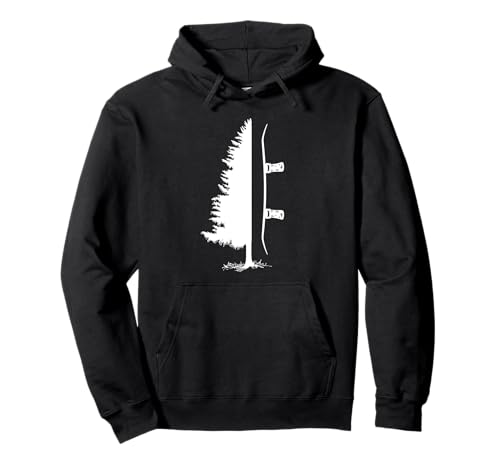 Snowboard Hoodie : Pine tree Hoodie Felpa con Cappuccio