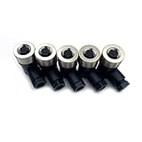 5 Pcs M12 4 Pin Female Connector, IP67 Waterproof D Code Industrial Circular Connector Field Assembly Wireable Adapter Unshielded Right Angle Type Sensor for PG7 Cable 250V 4A