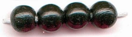 Cuentas de madera, 14 piezas, mezcla marrón, madera, 15 mm, negro, 11 x 8,6 x 0,5 cm