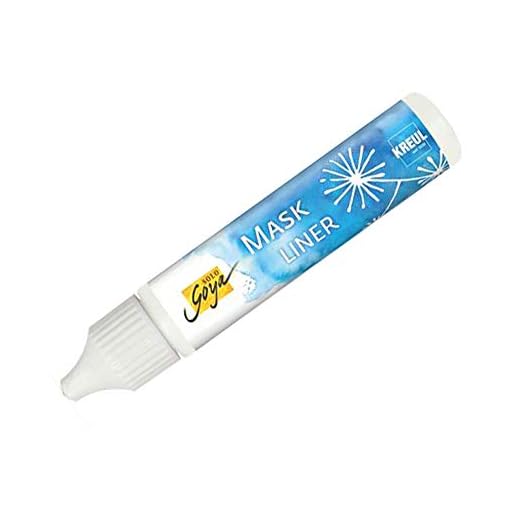 KREUL 86360-SOLO Goya Mask Liner 29 ml en un práctico bolígrafo, Color de enmascarar a Base de Agua, para Cubrir Las Partes expuestas de los Cuadros, Multicolor, 29.00 ml (Paquete de 1), 29