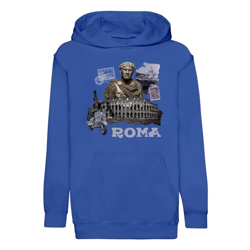 Sweat à capuche enfant Roma pour les vacances en Italie et les sorties d'école