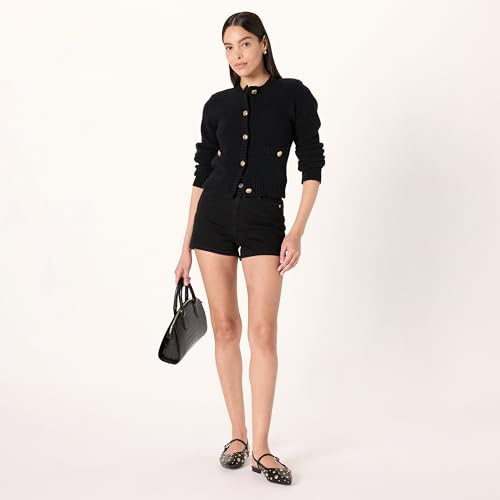 The Drop Women's Plus Size Janice Gold Button Fitted Sweater Cardigan4