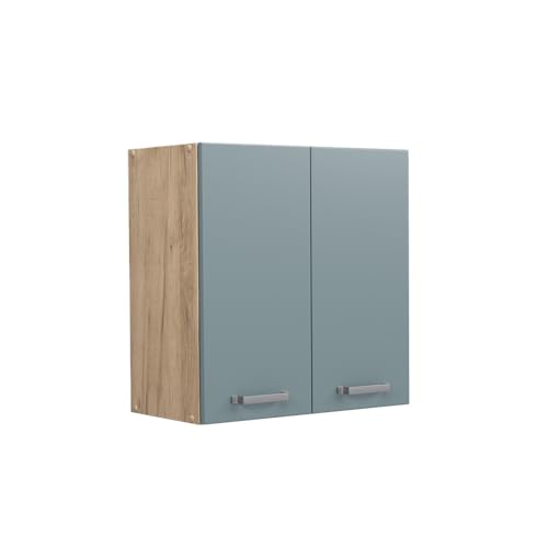 Vicco Elément Haut de Cuisine R-Line, Bleu-Gris, 60cm, pour Une Combinaison Libre au Sein de systèmes de Cuisine modulaires