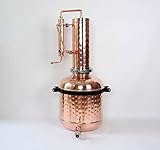 Copper Moonshine Still Alembic Distiller Alcohol 42 L - Alambic Reflux Column with Condenser For Whi
