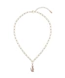 Lacoste Crocodile Chain Necklace for Women - Stainless Steel Jewelry, Lobster Closure - Fashionable, Sophisticated Look for Her