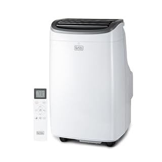 BLACK+DECKER Portable Air Conditioner, 10,000 BTU (6,300 BTU SACC) for Rooms up to 450 Sq. Ft., Portable AC with Follow Me Remote Control and Window Kit, BPACT10WT, White