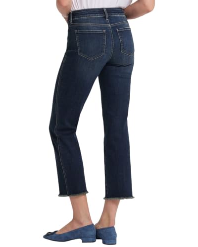 Marilyn Straight Ankle Jeans - Lotus Gardens2
