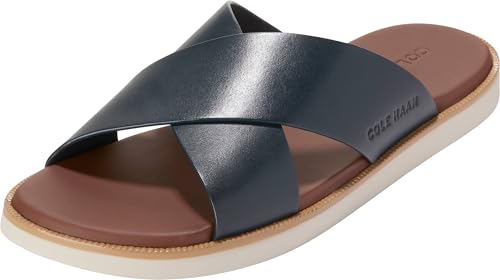 Cole Haan Men's Nantucket Cross Strap Sandals, NVY BLZR/ANCNT SCR, 13