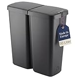 BigDean Duo Bin Mülleimer 2x25 Liter Made in Europe