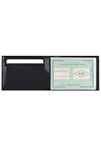 Carteira Masculina Couro Legítimo Porta Notas 265 (Preto)