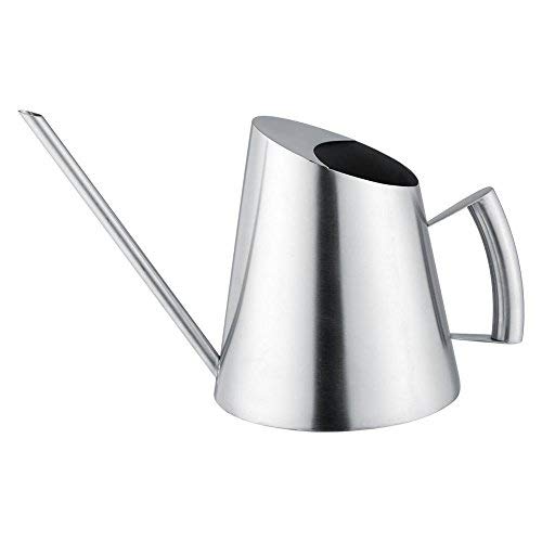 Latta Innaffiatoio Acciaio Inossidabile 300ML 500ML 1500ML, Annaffiatoio per Piante da Giardino e Casa Moderno con Impugnatura Ergonomica, Semiaperto per Irrigazione Controllata