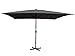 Gardissimo Sonnenschirm mit Ständer Gigante 400 x 400 cm anthrazit, mit UV Schutz 50+und Teleskopfunktion, Kurbel, quadratisch, Kurbelschirm, Marktschirm, Sonnenschirm, Garten