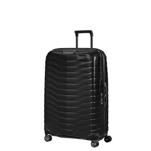 Image of Samsonite Proxis Medium Hardside Luggage with Dual Spinner Wheels - Innovative Roxkin Lightweight Shell With Ultimate Durability- Includes TSA Lock, Ergonomic Telescoping Handle - Black