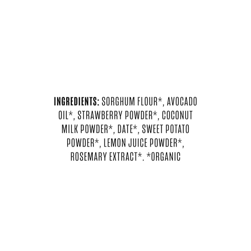once upon a farm strawberry coconut amp sweet potato puffed sorghum snack fruit amp veggie puffs non gmo 15 ounces pack of 6