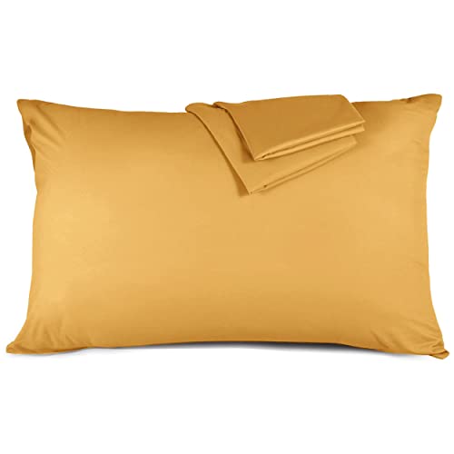 Hafaa Pillow Cases 2 Pack Brushed Microfiber Plain Pillow Cases with Envelop Closure, Wrinkle & Fade Resistant Pillow Cover