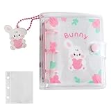 PAVIKE シール帳 女の子 透明シール シール手帳 透明シール帳 使いやすさ 取り外し可能 防水性 耐摩耗性 追加・入れ替えが簡単 学生、ノート愛好家、小さなカードコレクターなど 約10.7*9.2CM