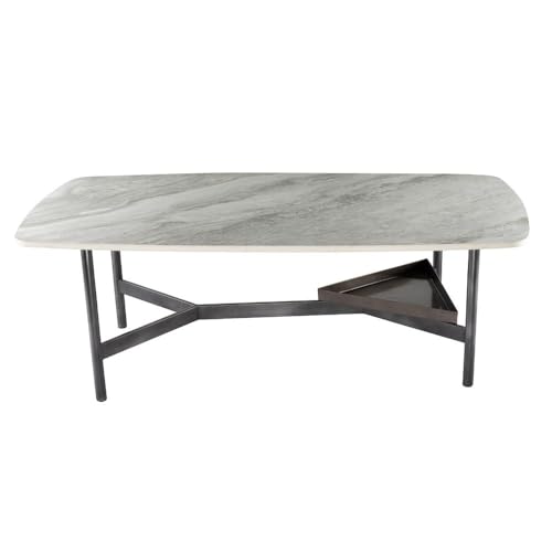 Image of Wakefit Center Table | 1 Yr Warranty | Coffee Table for Living Room Wooden, Tea Table for Living Room Wooden, Sofa Table, Free Installation from Brand, Modern Multi-Functional & Wobble-Free(Malbr)