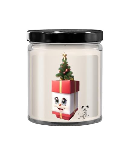 Coni Blau Christmas Candle with Cute Christmas Present
