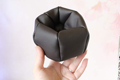 Miniature Beanbag Chair, Dollhouse Furniture 1:6 Scale Leather Pouf No Doll #TOP5
