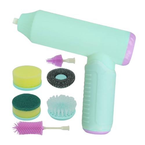 Cepillo eléctrico para ducha,Lavavajillas eléctrico recargable – Cepillo automático portátil para lavado de tazas, ollas, ventanas, fregadero, cuarto de baño comercial, biberones, ducha