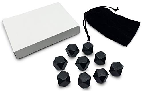 Whiskey Stones, Set of 9 with Velvet Bag; Unique Shape But Functional; Avoid Diluted Whiskey and Cool to the Perfect Temperature - Thumbnail 3