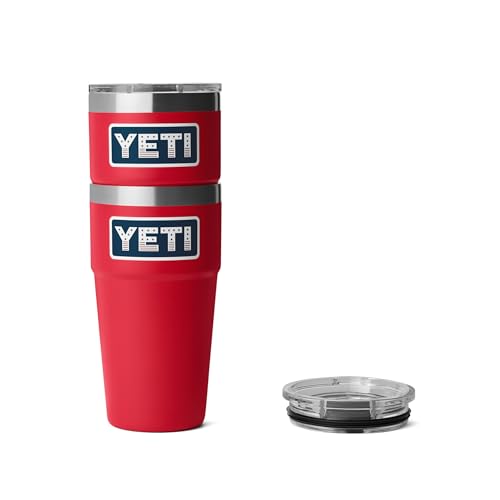 Image of YETI Rambler 20 oz Stackable Tumbler, Stainless Steel, Vacuum Insulated with MagSlider Lid
