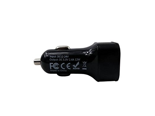 Adattatore di ricarica per auto da 2,4 A. Cavo da