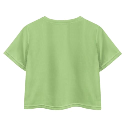 Tongluoye Crop Tops for Girls Summer Shirts for Teen Girls 2XS-L Short Sleeve Top2