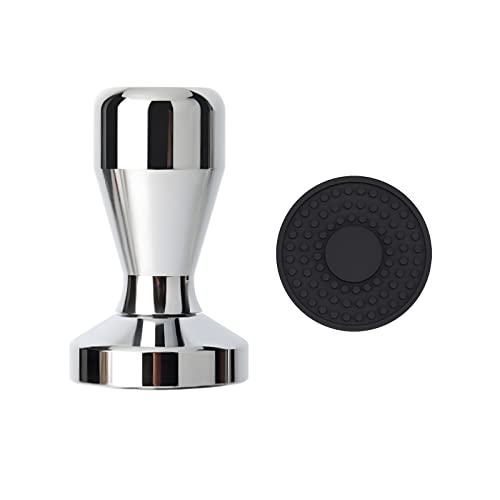 51mm Coffee Tamper with Mat - Essential Barista Tool for Perfect Espresso Shots, Coffee Grounds Barista Espresso Machines Accessory