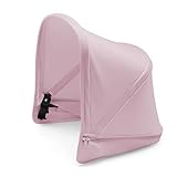 Bugaboo Donkey2 Sun Canopy, Soft Pink - Extendable Sun Shade for Full Weather Protection, Machine Washable