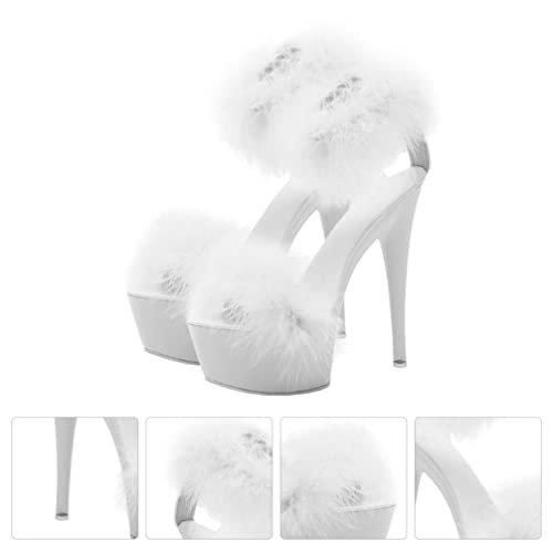 LIFKOME Women High Heeled Sandals Spring Summer Shoes for Women Strappy Fashion Sandals with Clear Heels Elegant Party and Daily Wear 9.05 X 6.10 X 2.67 in by LIFKOME - Used condition - Image 6