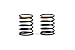 Integy RC Model RIDE-28020 RIDE M-Chassis Pro Matched Springs (2) Yellow-Medium