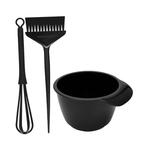 LOLIPPYY Kit de Herramientas para Teñir Cabello Pincel y Cuenco para Tintes Varilla Agitadora Duradera para Salón y Doméstico Práctico para Coloración Uniforme Reutilizable