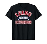 Leeds England United Kingdom Distressed Print T-Shirt