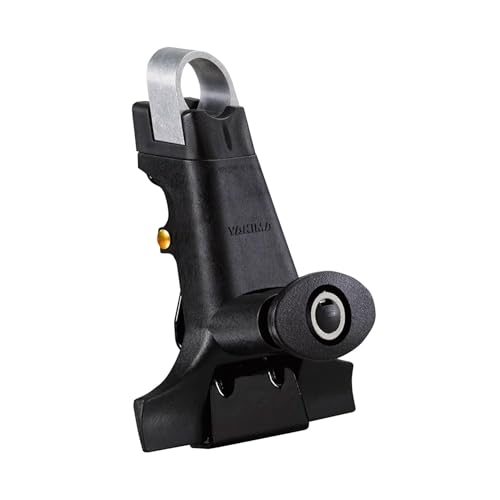 Yakima 1A Raingutter Clamping Roof Rack Towers with Durable Die Cast Interior for RoundBar and Vehicles with Rain Gutters, Black, Set of 4