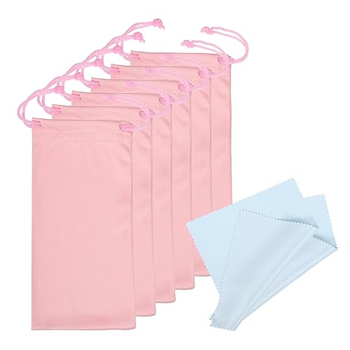 Image of PATIKIL Microfiber Glasses Bag, Sunglasses Pouch Eyeglass Bag Soft Sunglass Case with Eyeglasses Cleaning Cloth
