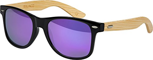 Lunettes de soleil rétro vintage Balinco en bois de bambou pour hommes et femmes