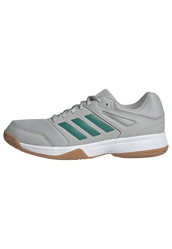 adidas Herren Speedcourt Mens Indoor Shoes, Grey Two/Equipment Green/FTWR White, 45 1/3 EU – Ansicht 1