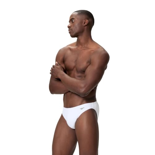 Speedo Herren-Badeanzug, Slip, Komfortbund, Mini Weiß, 4 – Ansicht 2